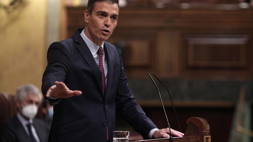 El presidente del Gobierno, Pedro Sánchez, en el Congreso de los Diputados a 22 de octubre de 2020