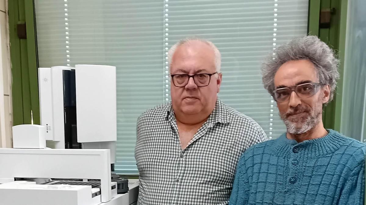 Los investigadores Óscar Ballesteros y Leonardo Velasco.