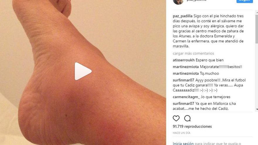 Instagram Paz Padilla