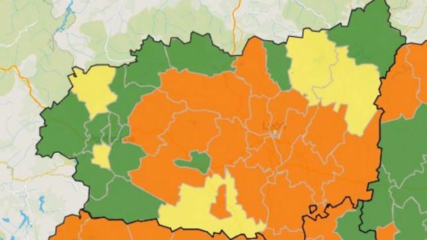 Mapa de situación de las zonas básicas de salud de la provincia. / Portal de datos abiertos de la Junta de Castilla y León