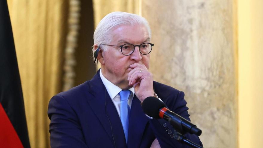 El presidente de Alemania, Frank-Walter Steinmeier, durante una rueda de prensa en Panamá.