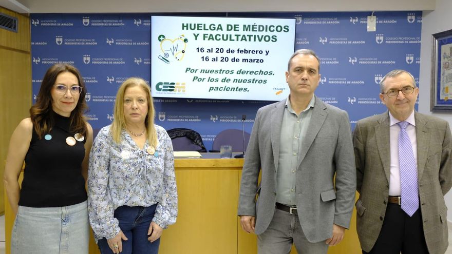 Los sindicatos médicos de Aragón vuelven a la huelga: convocan diez días de paros en febrero y marzo