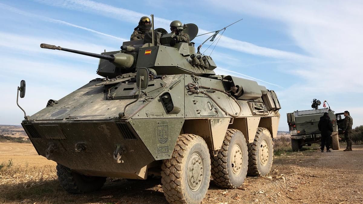 Cuatro soldados heridos en Zaragoza tras un accidente con un blindado militar en el Campo de Maniobras de San Gregorio