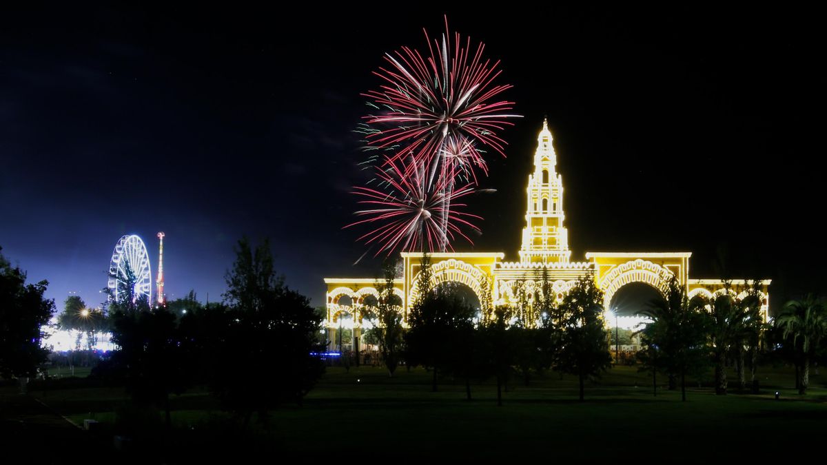 Comienzo de la feria 2026 y fuegos artificiales