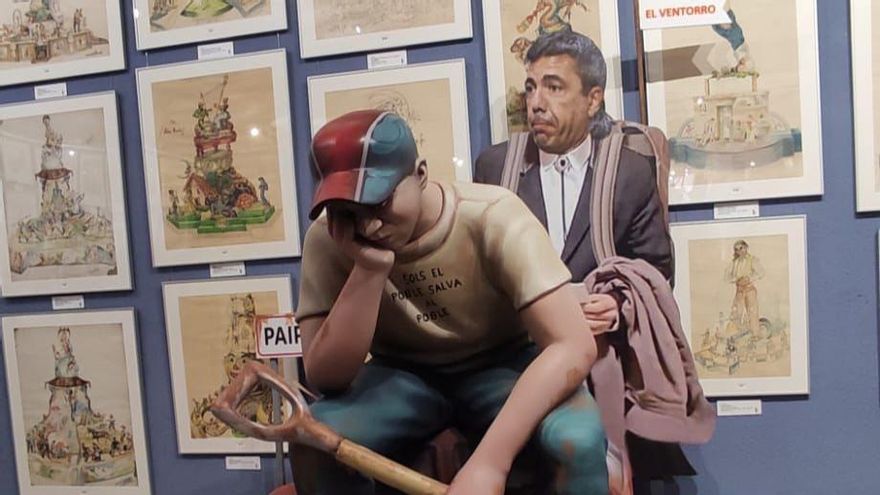 Vuelve la censura de la Diputación de Valencia en el Muvim: de la foto de Camps en Gürtel a un ninot de Mazón por la dana