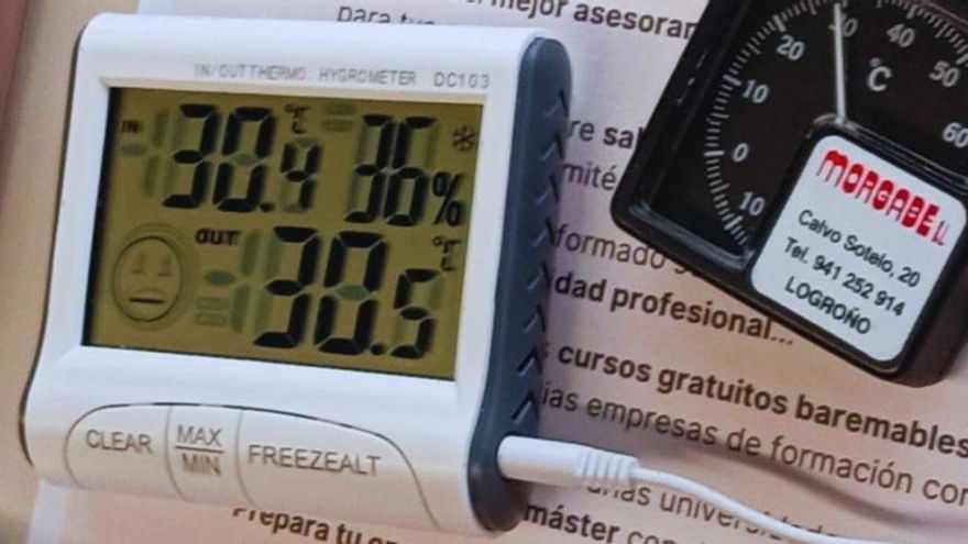 A más de 30 grados en Hospital San Pedro de Logroño: "Cada verano vuelven a repetirse los mismos problemas"