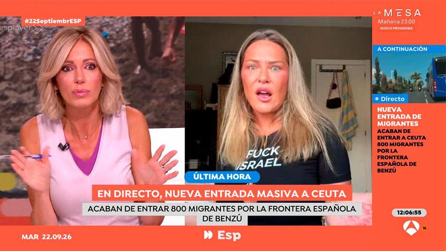 Tensión entre Susanna Griso y la activista Hanan Alcalde en Antena 3: "La próxima vez vienes aquí y presentas tú"