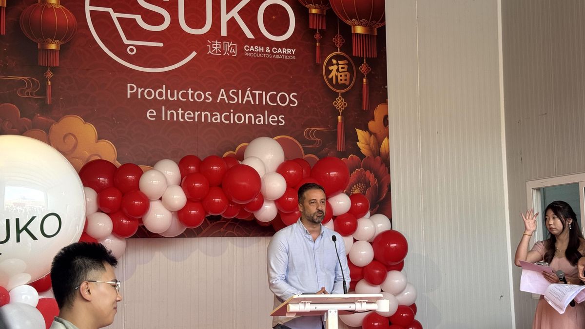 El alcalde de Telde, Juan Amonio Peña, en la inauguración de Suko