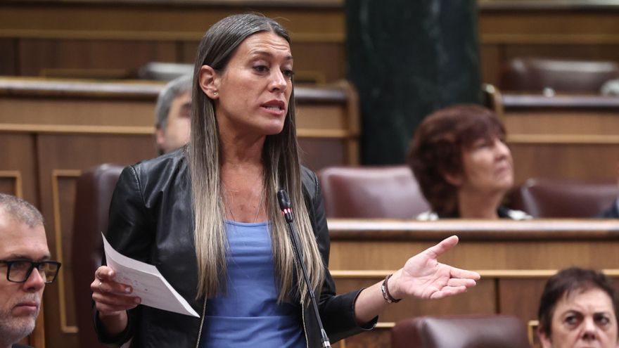La portavoz de Junts en el Congreso, Miriam Nogueras, durante un pleno en el Congreso de los Diputados, a 15 de abril de 2026, en Madrid (España).