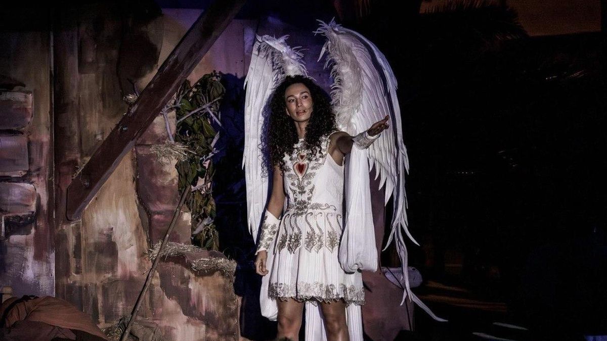 Un momento de la representación del Auto de los Reyes Magos de Tejina.