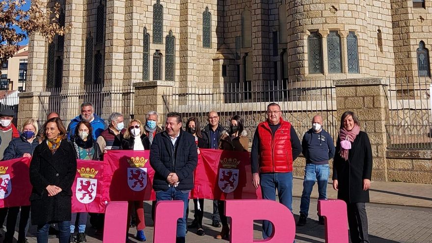 El líder de UPL, Luis Mariano Santos, en la campaña electoral