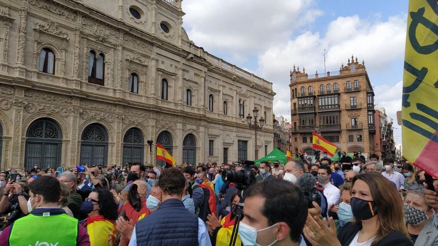 Acto en el que ha participado este domingo Olona en Sevilla.