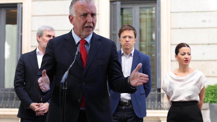 PSOE, Sumar y Coalición Canaria registran en el Congreso la propuesta de ley para el reparto obligatorio de menores