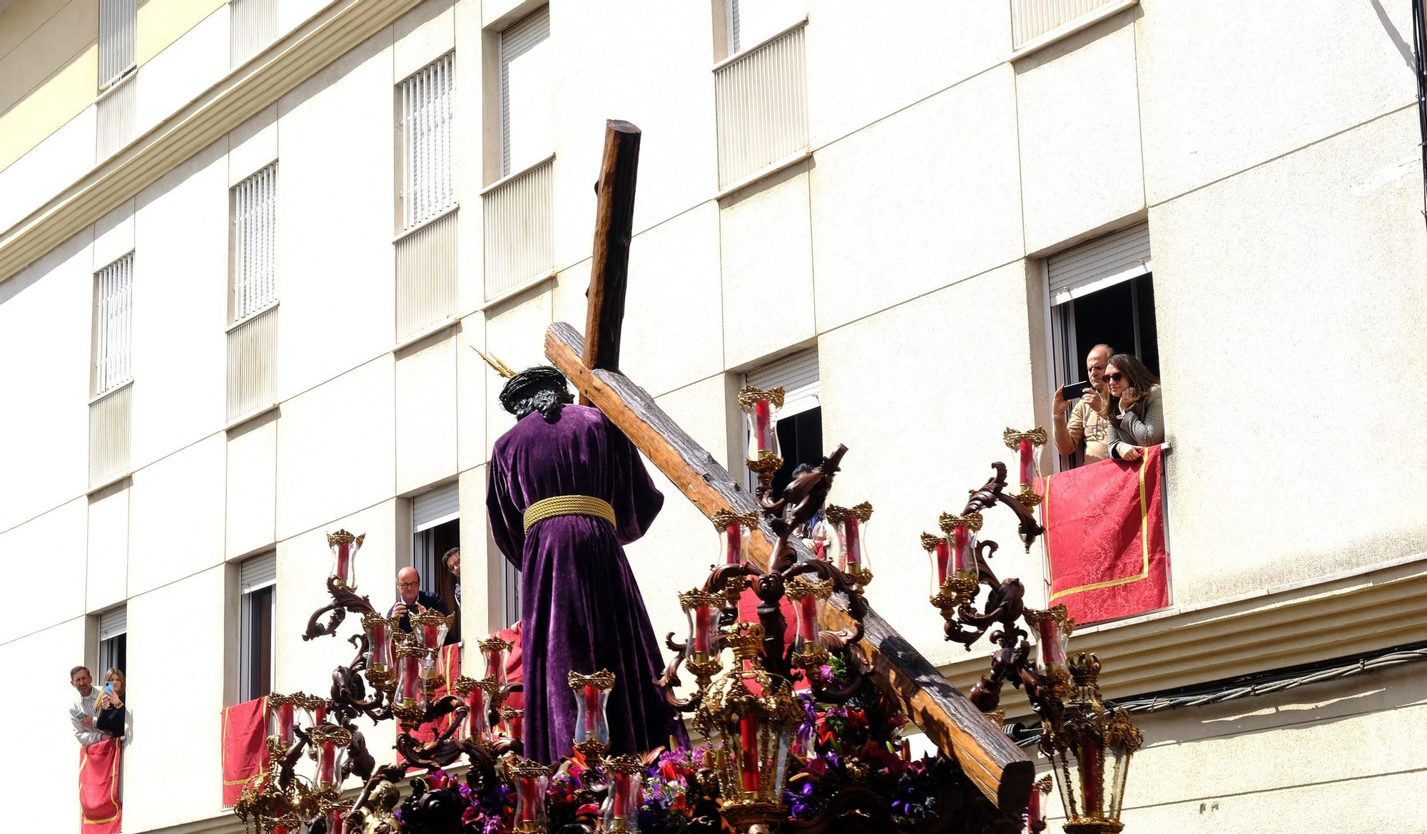 El Cristo de la Humildad a su paso por la calle Aragón (2024)