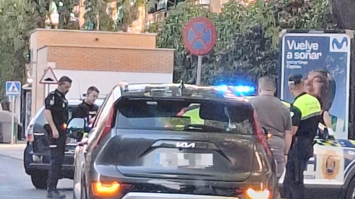 Zona en la que se ha producido el accidente de tráfico.