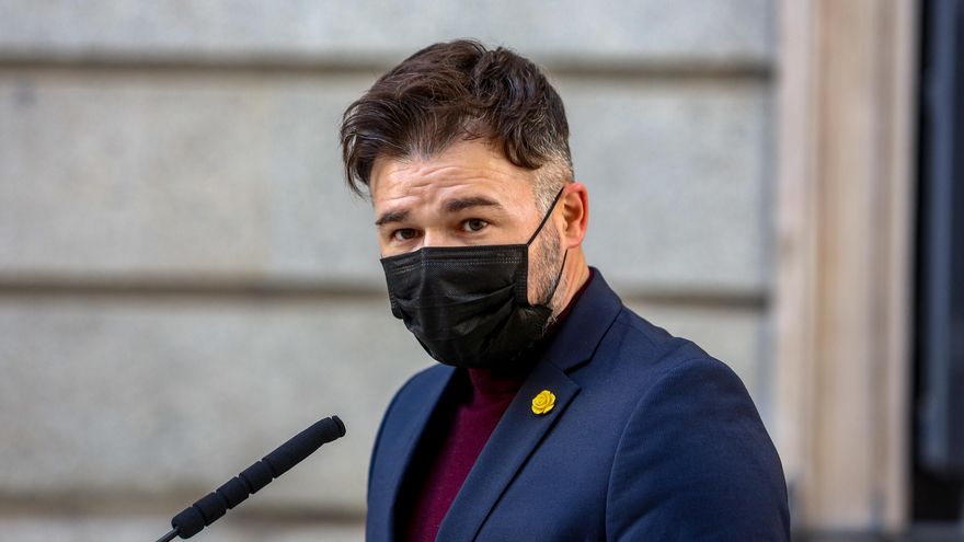 Archivo - El portavoz parlamentario de ERC, Gabriel Rufián.