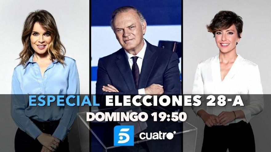 Especial elecciones en Telecinco y Cuatro