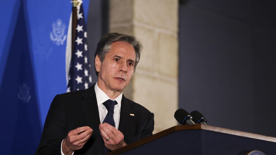 El secretario de Estado estadounidense, Antony Blinken, quien prometió este lunes que responderá de forma "colectiva", junto a sus aliados.