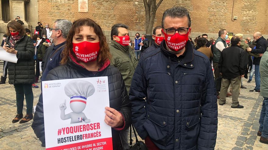 Manifestantes en Toledo