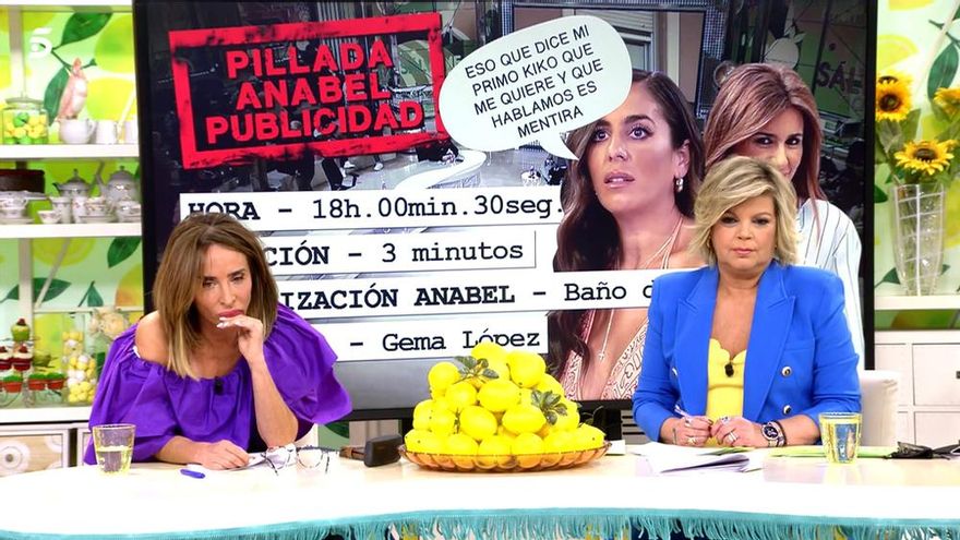 María Patiño y Terelu Campos escuchan la grabación en 'Sálvame Lemon Tea'