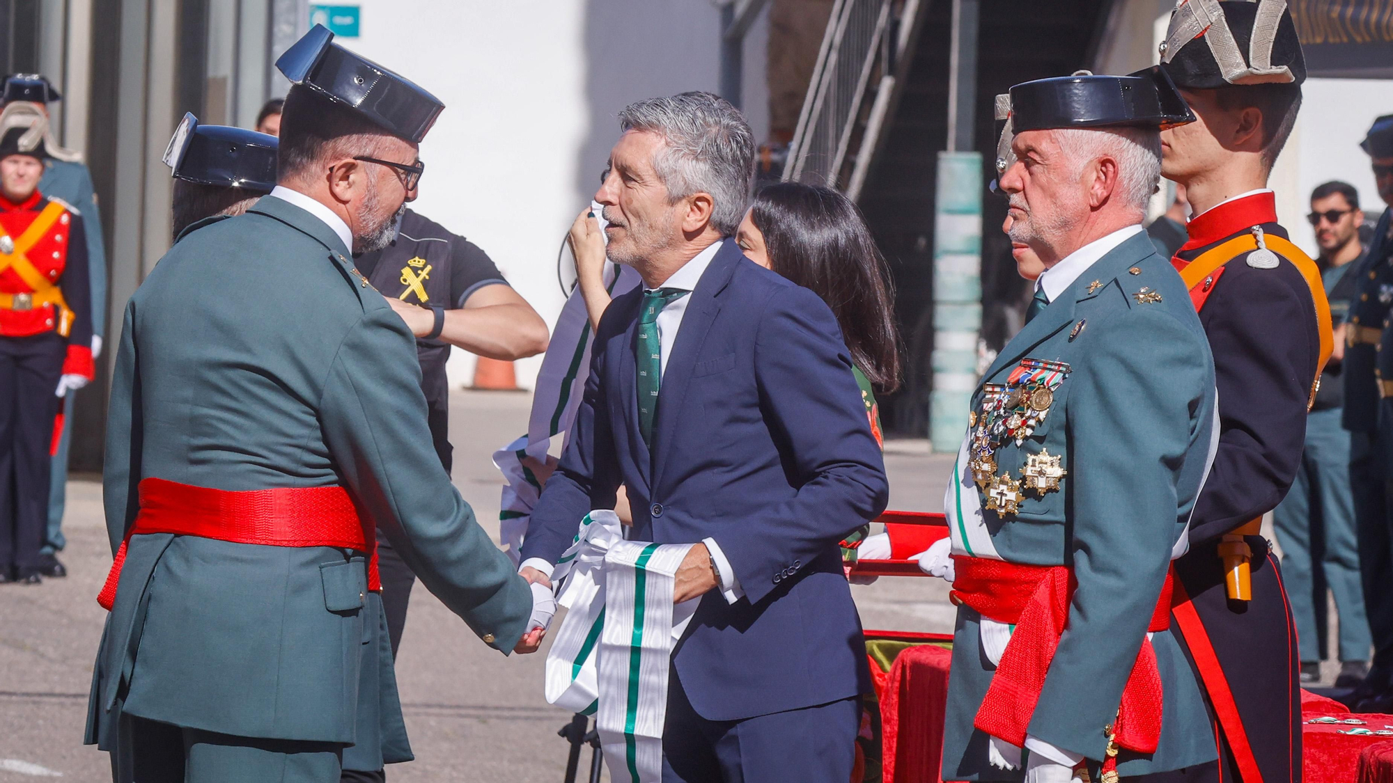El ministro del Interior, Fernando Grande-Marlaska asiste al acto de conmemoración del 182º aniversario de la Guardia Civil