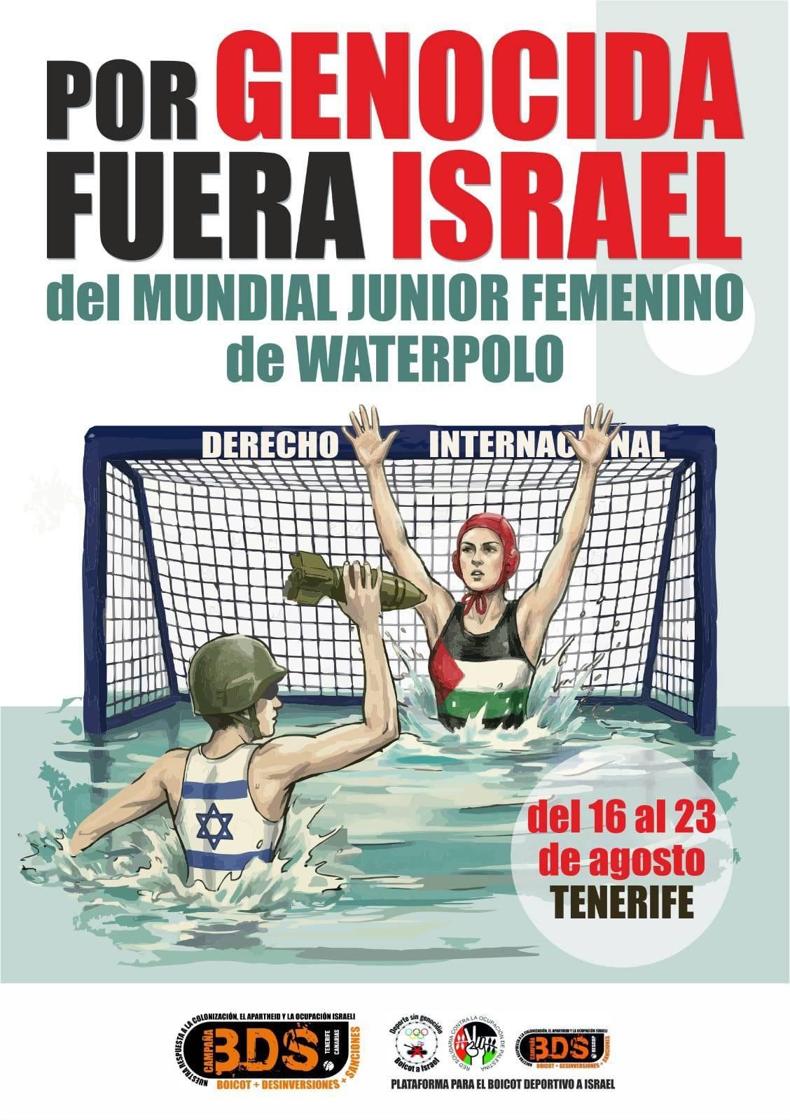 Cartel del boicot a Israel por el genocido y la invasión que comete contra el pueblo palestino