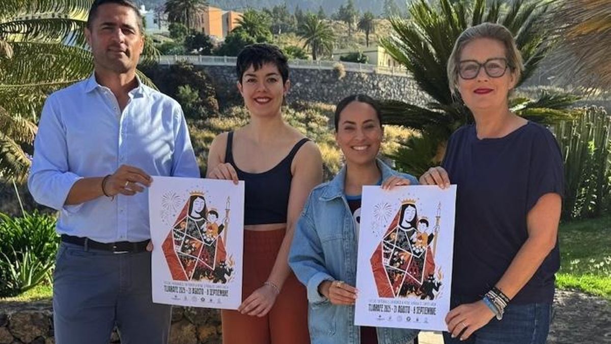 Presentación del cartel de las fiestas patronales de Nuestra Señora de Candelaria de Tijarafe.