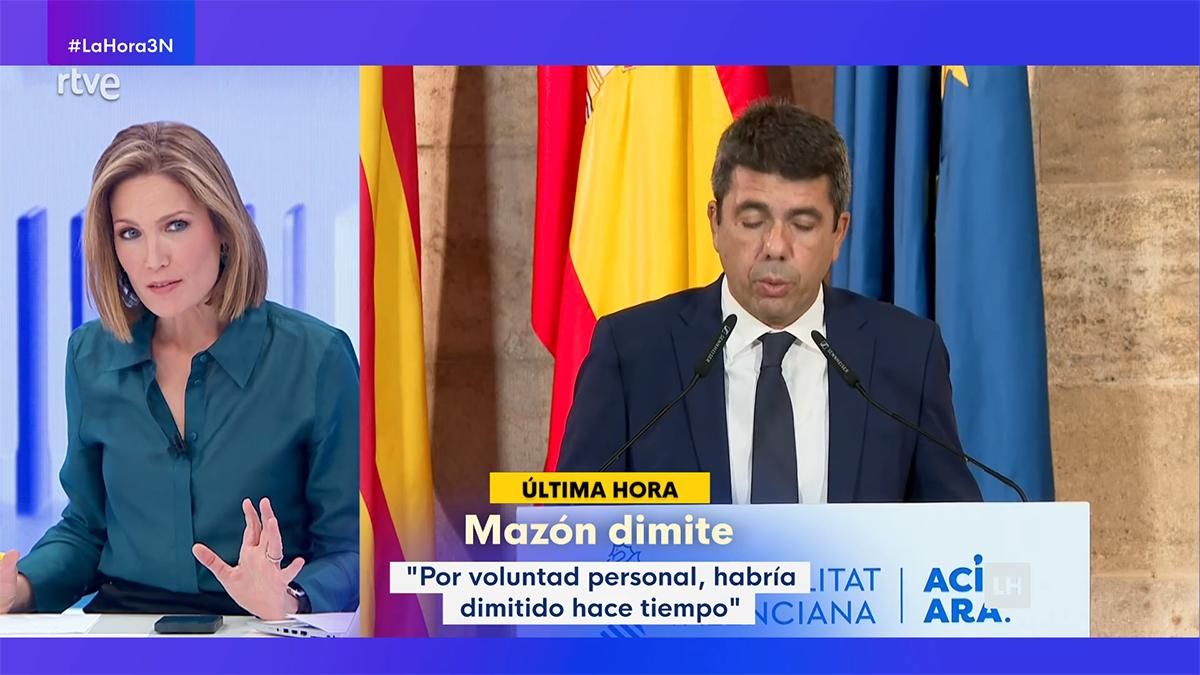 La 1 de RTVE volvió a arrasar con un 22% para seguir en TV la comparecencia de Carlos Mazón