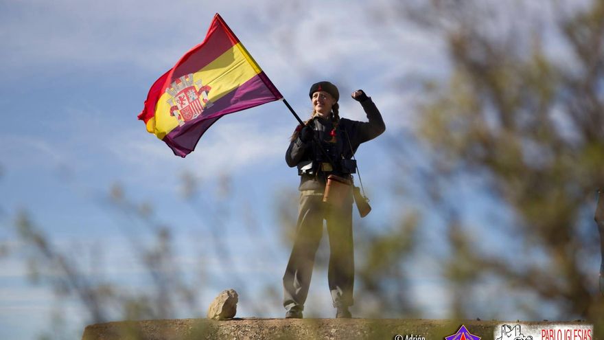 GALERÍA | Así revivieron las Brigadas Internacionales en Almansa