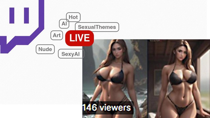Una avalancha de porno generado con IA fuerza a Amazon a dar marcha atrás con los desnudos en Twitch