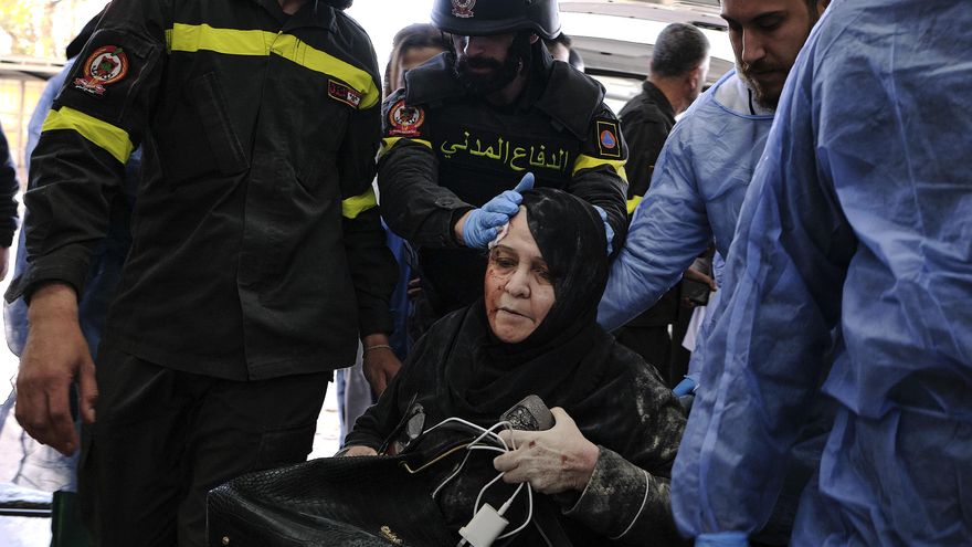 Paramédicos de la organización Ambulancias Nabatieh, en el sur de Líbano.