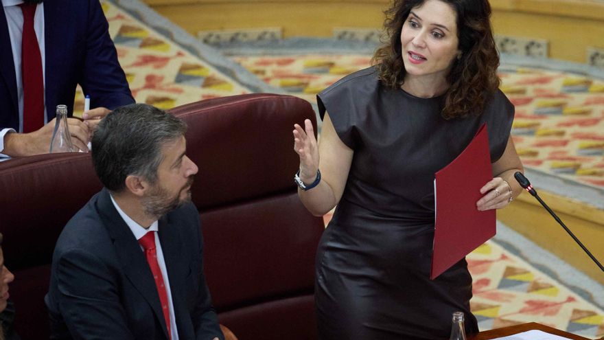 Ayuso, a voces en la Asamblea de Madrid: "El fiscal es un caradura y Sánchez también irá pa'lante"