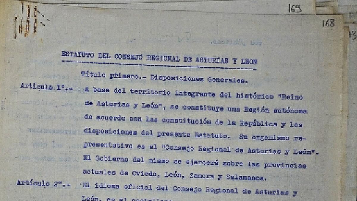 UPL reclama que el proyecto del Estatuto de la Región Leonesa y Asturias de la Guerra Civil sea trasladado a Salamanca