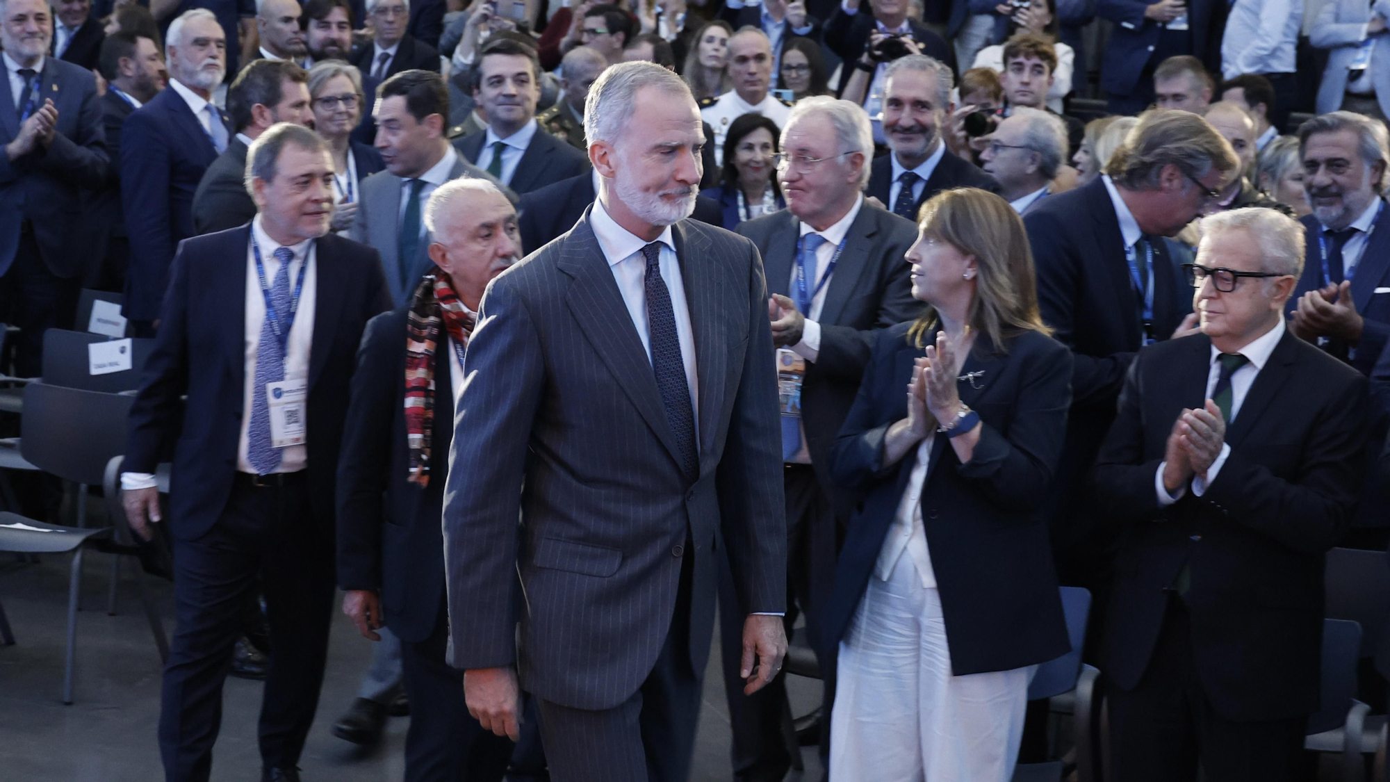 El Rey Felipe VI asiste a la jornada de clausura del Foro Indudef