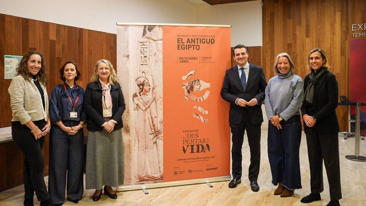 La exposición 'El Despertar a la vida. Infancia y adolescencia en el antiguo Egipto' se promociona en Madrid