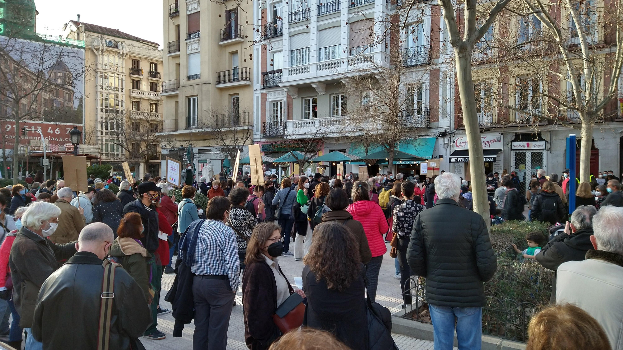 Concentración Casa Cultura - vista general