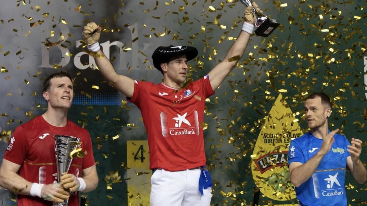 Darío rompe una sequía de 73 años: la pelota riojana recupera su lugar con la txapela del Manomanista