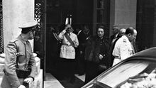 En 1950, el ministro franquista Ibañez Martín inauguró la nueva instalación del centro que llevaba su nombre.