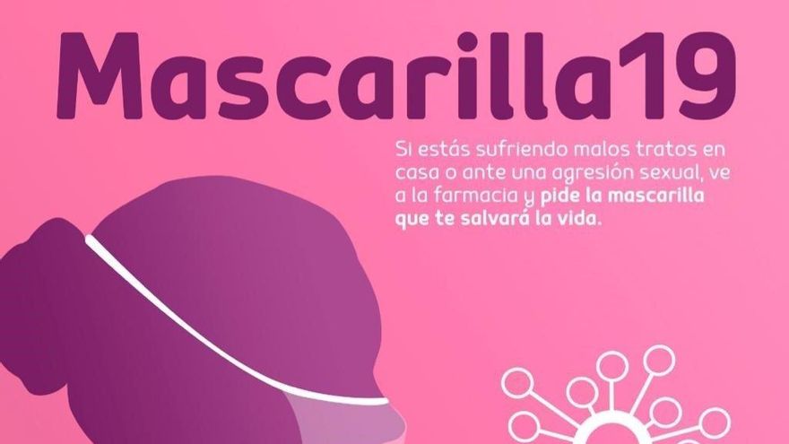 Cartel anunciador de la campaña ‘Mascarilla 19’ que se van a poner en marcha en las farmacias palentina.