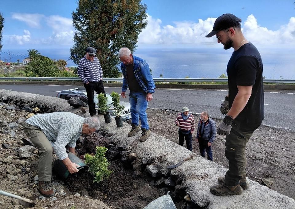 Curva del Morro de la Faya, carretera LP-206. Foto: Nuevo Surco de La Rosa