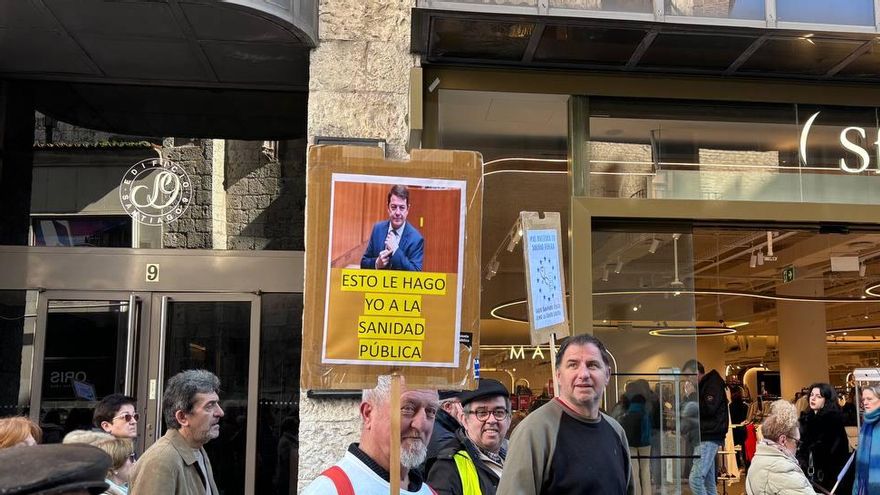 Cartel de un manifestante