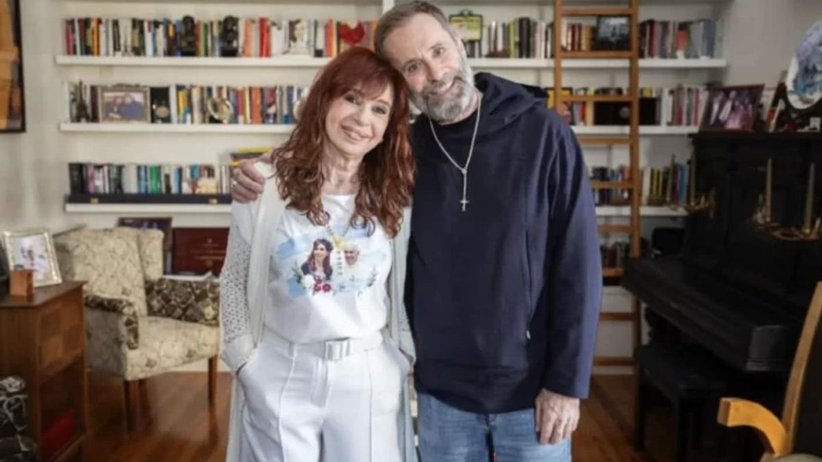 Juan Carlos Molina con Cristina Kirchner, días atrás.