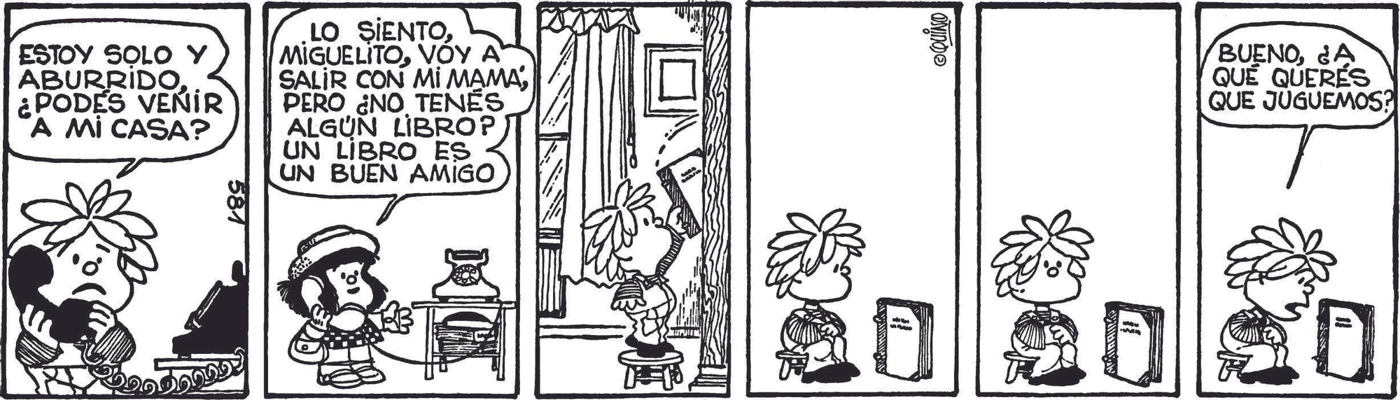 Viñeta recogida en 'El amor según Mafalda'