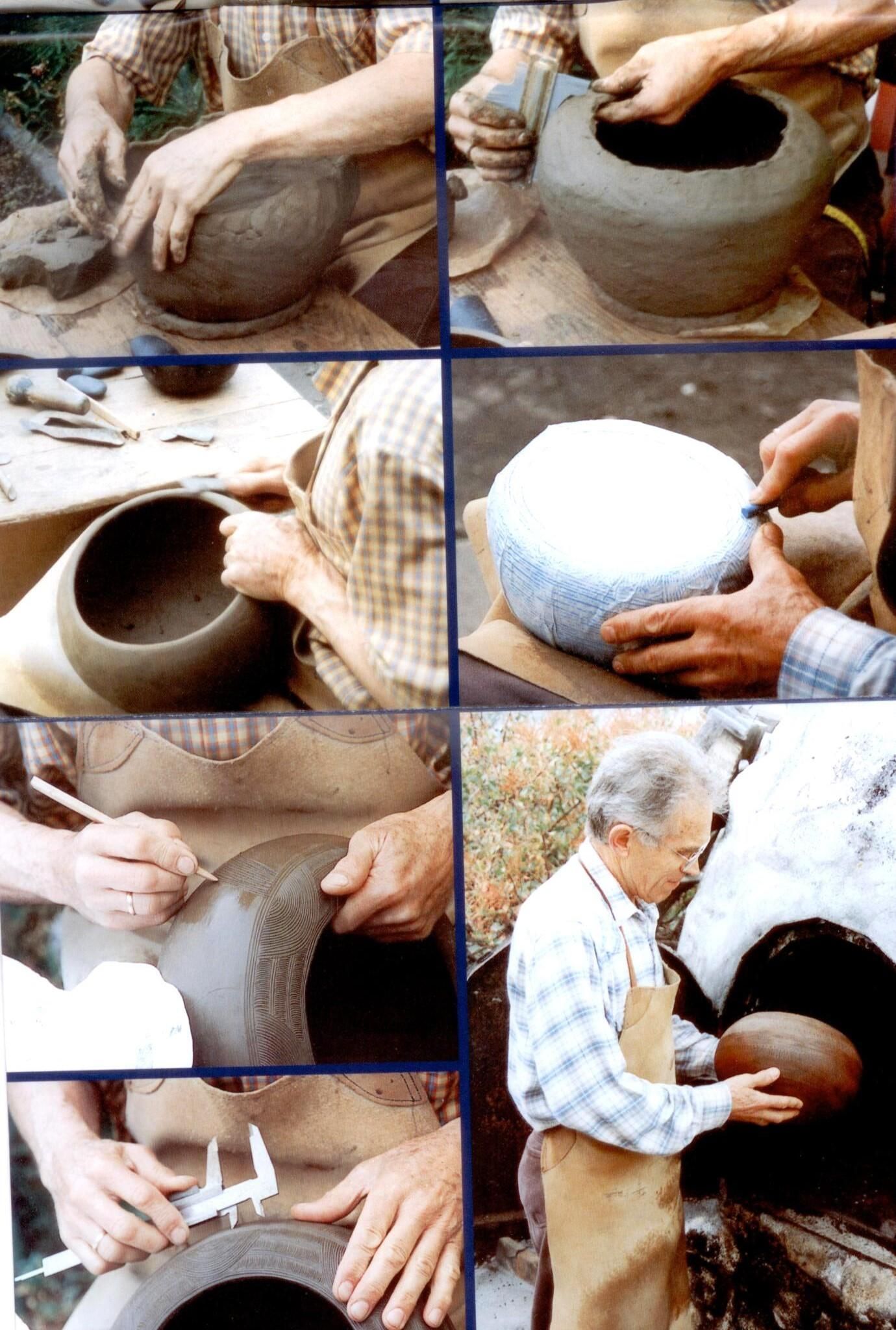 Secuencia de la elaboración de las reproducciones de El Molino.