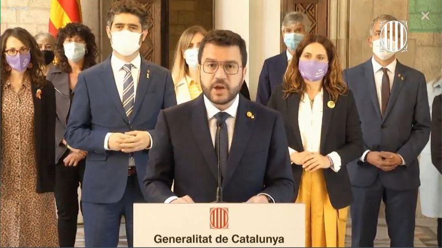 Pere Aragonès tras los indultos
