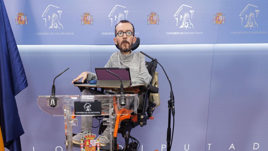 El portavoz de Unidas Podemos en el Congreso, Pablo Echenique.