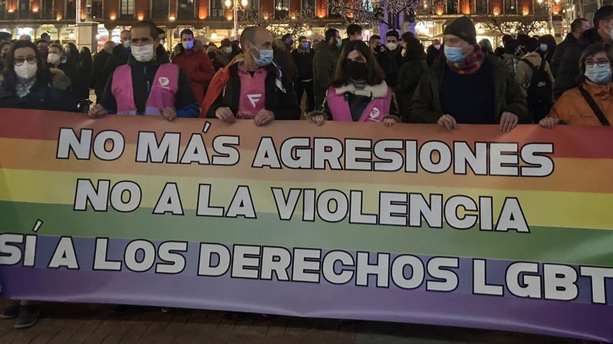 Pancarta de la concentración de Valladolid.