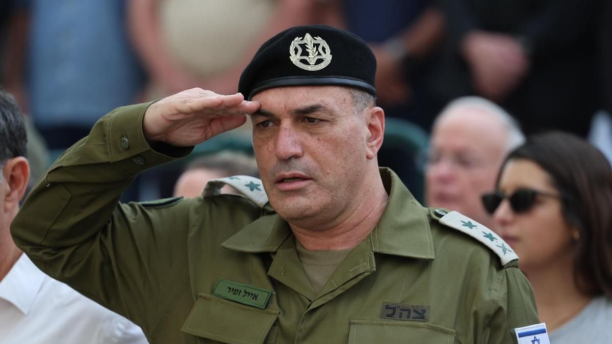 El comandante en jefe de las Fuerzas Armadas Israelíes, Eyal Zamir.