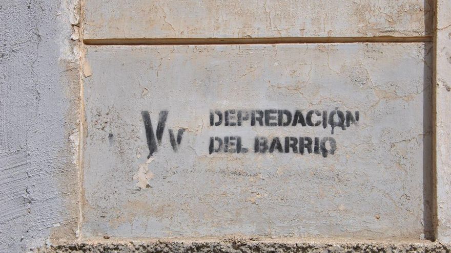 Pintada encontrada en el barrio de Guanarteme en Gran Canaria