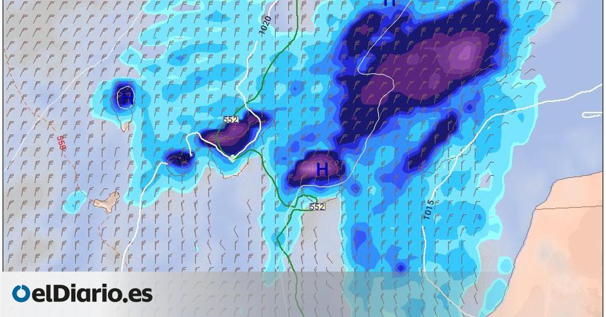 Llega una DANA a Canarias que dejará tormentas y lluvias intensas en varias islas en las próximas horas